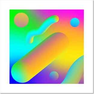 Fluid Gradient Posters and Art